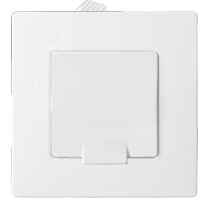 Розетка штепсельная одноместная с заземлением скрытой установки