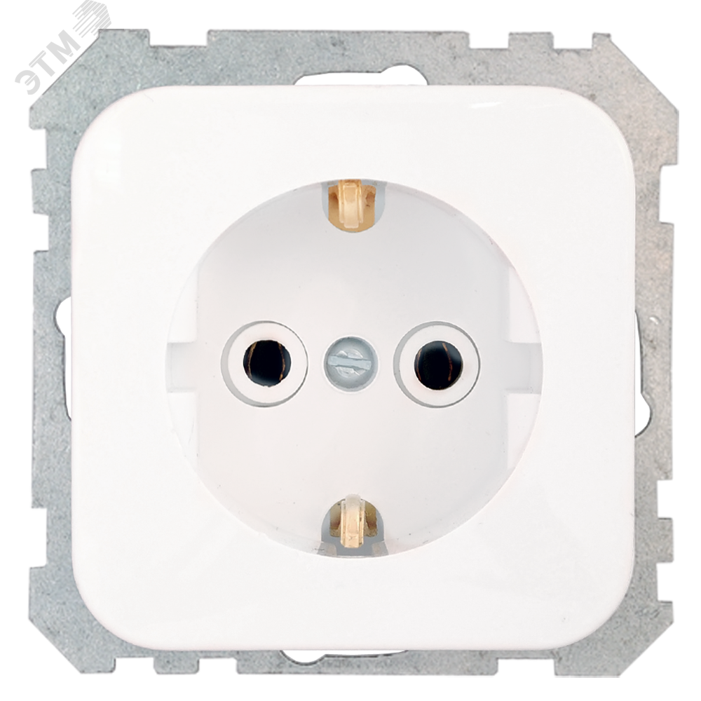 Беларусь Розетка в рамку с заземлением РС16-470