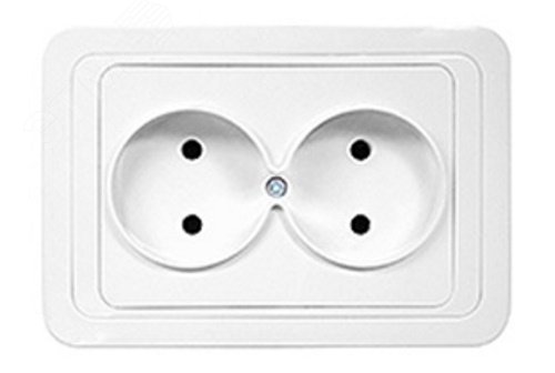 Беларусь Розетка скрытая двойная 10 А