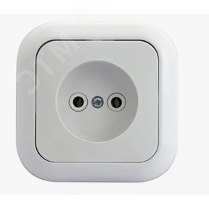 Розетка штепсельная одноместная без заземления скрытой установки