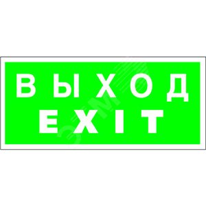 Знак безопасности NPU-1510.E24''Выход-EXIT''