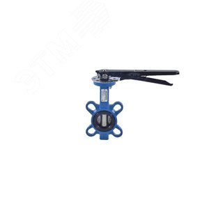 Затвор дисковый поворотный Ду 40 Ру16 межфланцевый чугунный с рукояткой диск нерж манжета EPDM EURO