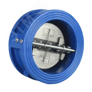 Клапан обратный чугун Ду 65 Ру10/16 межфланцевый затвор створки нержавеющая сталь+EPDM