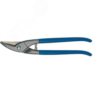 Ножницы по металлу, для прорезания отверстий, левые, рез: 1 мм, 250 мм, высококачественная сталь, короткий прямой и фигурный рез