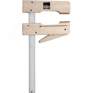 Струбцина Kleммy деревянная 600/110, опорная поверхность из прессованной пробковой крошки для щадящего зажима