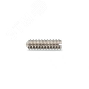 Винт установочный с острым концом, прямой шлиц ДИН 553 А1 M 4X5