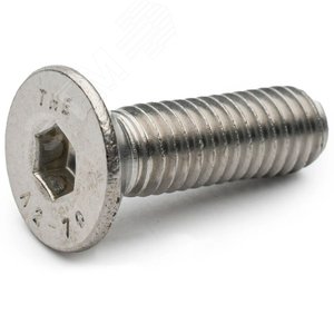 Винт с потайной головкой, прямой шлиц ДИН 963 А2 M 4X8