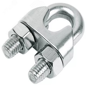 Зажим для троса с 2-мя гайками АРТ 9074 А4 16 мм