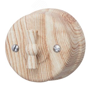 Выключатель 1кл. проходной, пластик, цвет Карельская Сосна