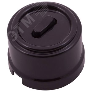 Кнопка (одноклавишная), пластик, цвет Коричневый