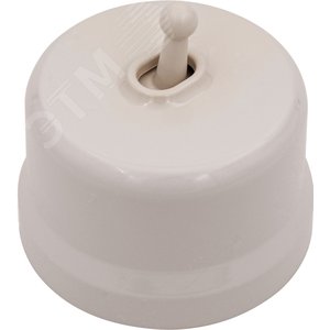 Кнопка (однотумблерная), пластик, цвет Песочное золото