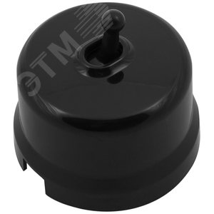 Кнопка (однотумблерная), пластик, цвет Черный