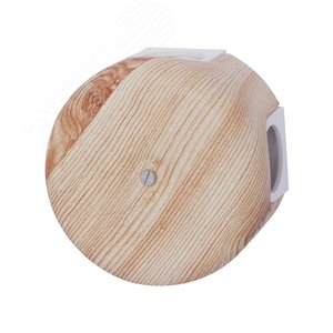 Распределительная коробка 78мм, пластик, цвет Карельская Сосна (4 кабельных ввода в комплекте)