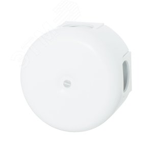 Распределительная коробка 78мм, пластик, цвет белый (4 кабельных ввода в комплекте)