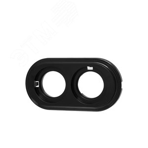 Лизетта Рамка 2-х постовая, пластик, цвет Черный