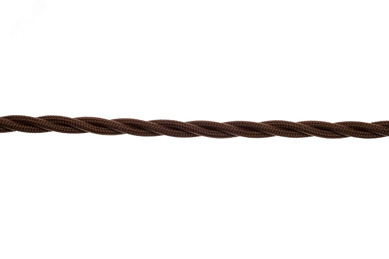 Ретро провод 3х1,5 Коричневый (матовый) 50м