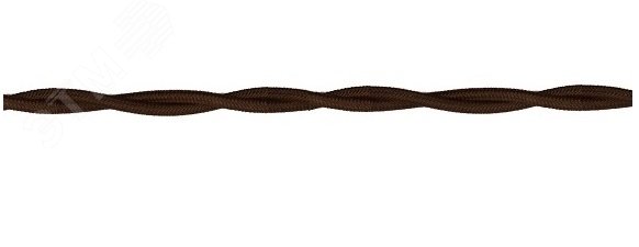 Ретро провод 2х0,75 Коричневый (матовый) 20м