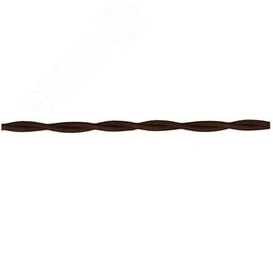 Ретро провод 2х0,75 Коричневый (матовый) 20м