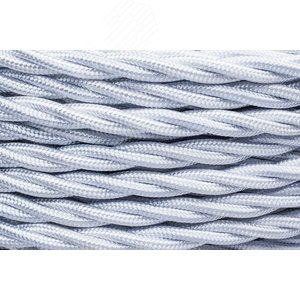 Ретро провод 2х0,75 Белый (глянец) 50м