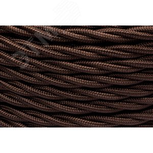 Ретро провод 2х0,75 Коричневый (глянец) 50м