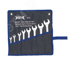 Набор двухсторонних рожковых ключей 8 шт (6-22мм)