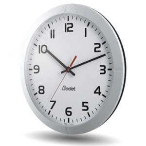 Часы аналоговые вторичные внутренние Profil 940 (часы/минуты/секунды), диаметр 40 см, односторонние, белый корпус, арабские цифры, AFNOR, TBT 6-24В DC