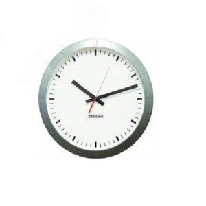 Profil 930 внутренние аналоговые часы, 30 cм, часы/минуты/секунды, корпус черный, метки часов, NTP-PoE