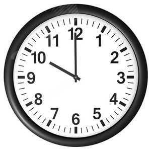 Часы аналоговые вторичные Profil 930 (часы/мин), высота цифр 30 см, циферблат - арабские цифры, цвет корпуса черный, синхронизация AFNOR, TBT (6-24В)