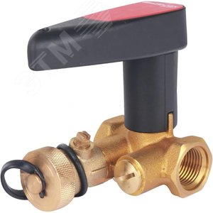 Клапан ручной запорный с дренажем резьбовой DN 015 PN 25 Kvs=1,8 м3/ч