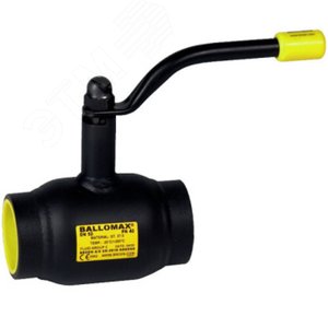 Кран шаровой КШТ 60.102.025 стальной для теплоснабжения станд. проход DN 025 PN 40 под приварку с рукояткой