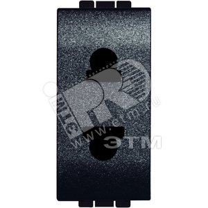 Розетка 2П 16A 127/230В закрытые контакты Евро-американский стандарт 1 модуль