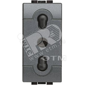 Розетка 2П с заземлением 16A 250В с защитными шторками