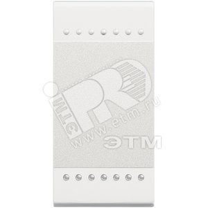 LivingLight Переключатель с винтовыми клеммами 1 модуль белый