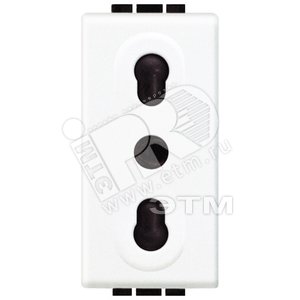 Розетка 2П с заземлением 16A 250В с защитными шторками