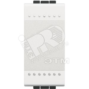 LivingLight Выключатель с винтовыми клеммами 1 модуль белый