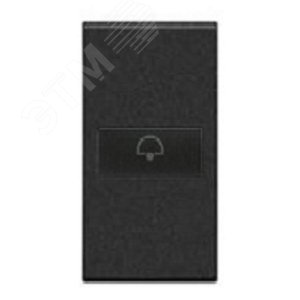 LivingLight Клавиша Axial Символ Звонок 1 модуль антрацит