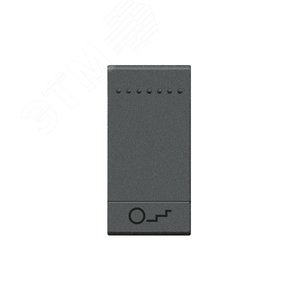 LivingLight Клавиша Лестница 1 модуль антрацит