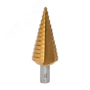 Сверло ступенчатое 5-35мм HSSE-TiN 13 ступеней L100мм хвостовик13мм (CzTool)