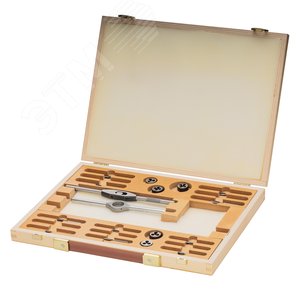 Набор метчиков и плашек UNF №5 -№12 115CrV3 17 предметов (CzTool)