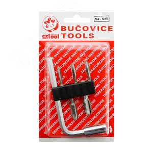 Набор метчиков для шуруповерта M4 -M10 HSS (BIT-2) 6 предметов (CzTool)