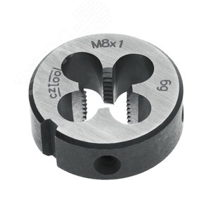 Плашка М 8,0х1,0 DINEN22568 115CrV3 6g 25х9мм (CzTool)
