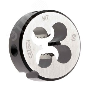 Плашка М 7,0х1,0 DINEN22568 115CrV3 6g 25х9мм (CzTool)