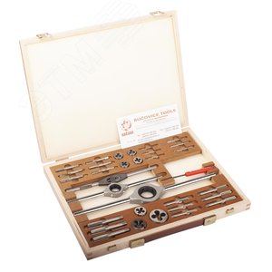 Набор метчиков и плашек M3 -M12 HSS 34 предмета (CzTool)