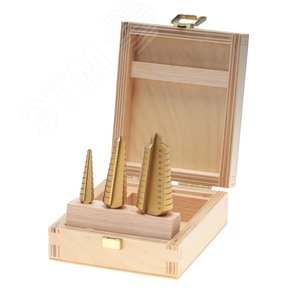 Набор ступенчатых сверл 4-12/10-20/20-30мм HSS-TiN (CzTool)