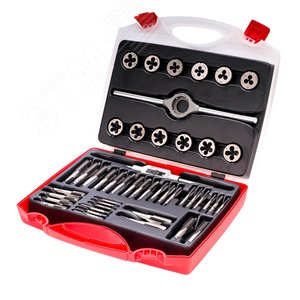 Набор метчиков и плашек MF3 -MF12 115CrV3 46 предметов (CzTool)