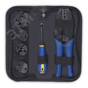 Набор инструментов ( инструмент обжимной для кабельных наконечников, отвертка, сменные  насадки 5 шт.  )