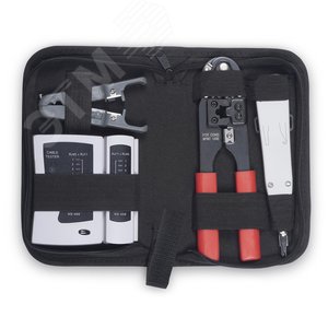 Набор инструментов (инструмент обжимной, инструмент для заделки витой пары , зачистка, тестер)