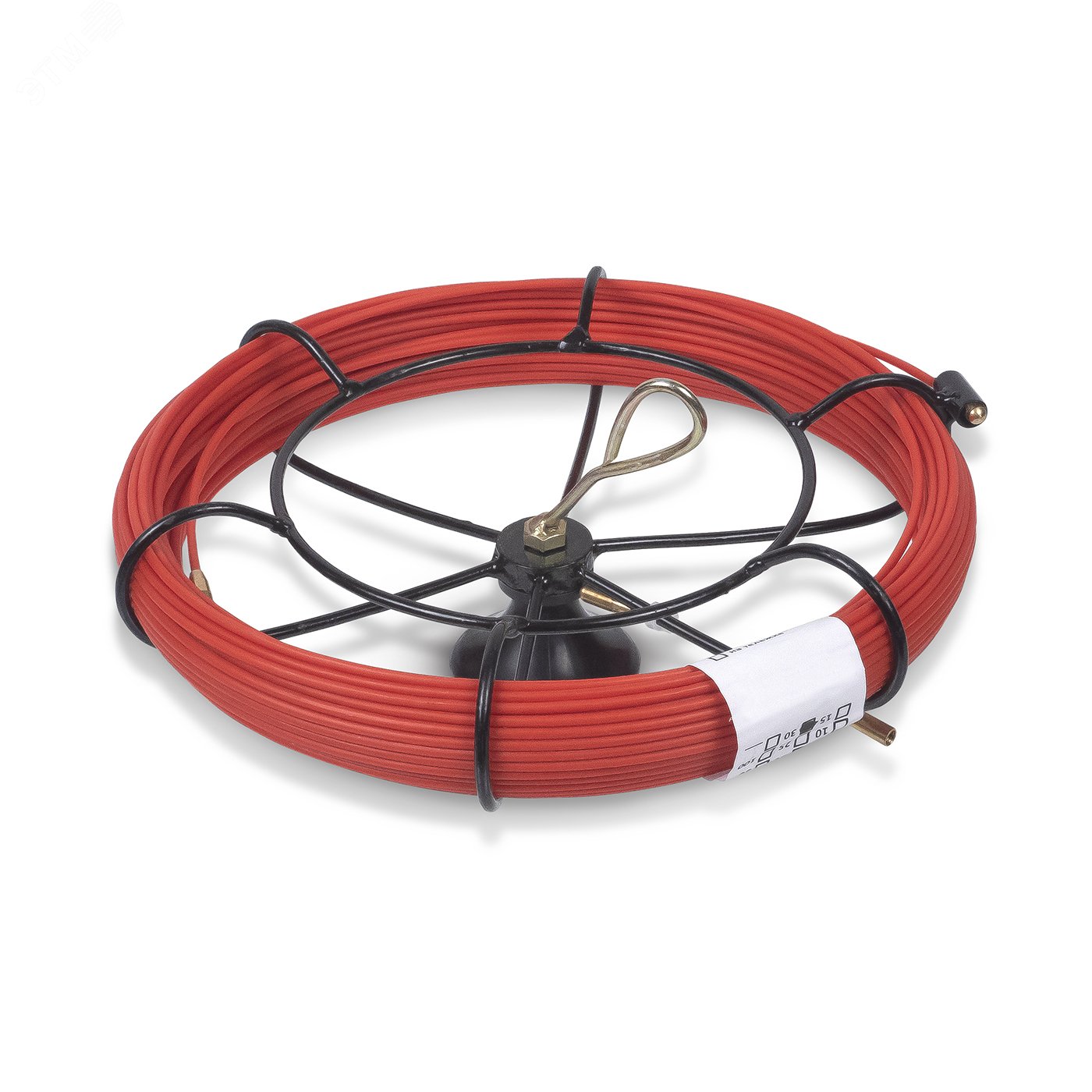 Устройство для протяжки кабеля мини УЗК в металлической кассете тип №1, 10м (диаметр стеклопрутка 3,5 мм)