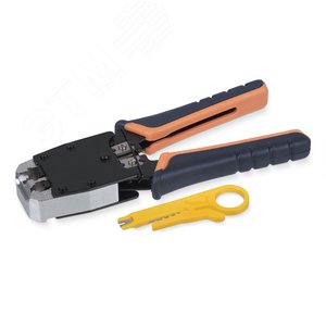 Инструмент обжимной для RJ-45 (8р8с), RJ-11/12 (6р6с, 6р4с, 6р2с), профессиональный
