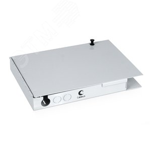 Бокс оптический настенный на 8 ST со сплайс-кассетой и КДЗС (без пигтейлов и проходных адаптеров)